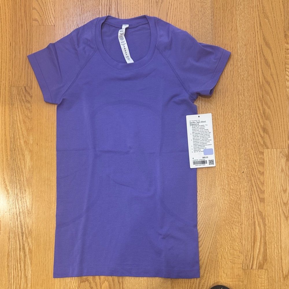 Lululemon Athletica Lavender swiftly SS Tee nwt